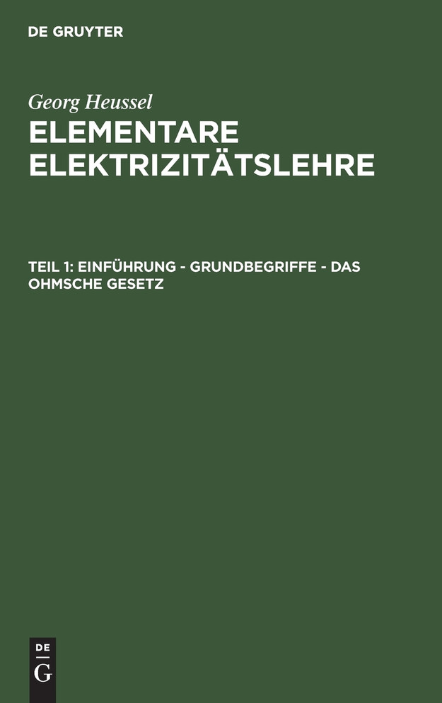 Einführung - Grundbegriffe - Das Ohmsche Gesetz