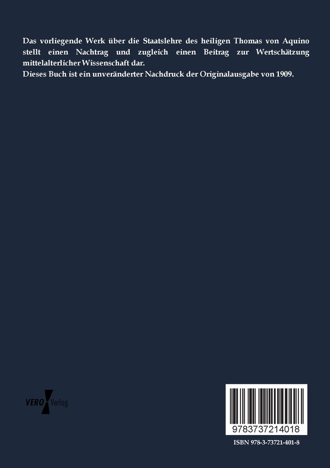 Die Staatslehre des h. Thomas von Aquino