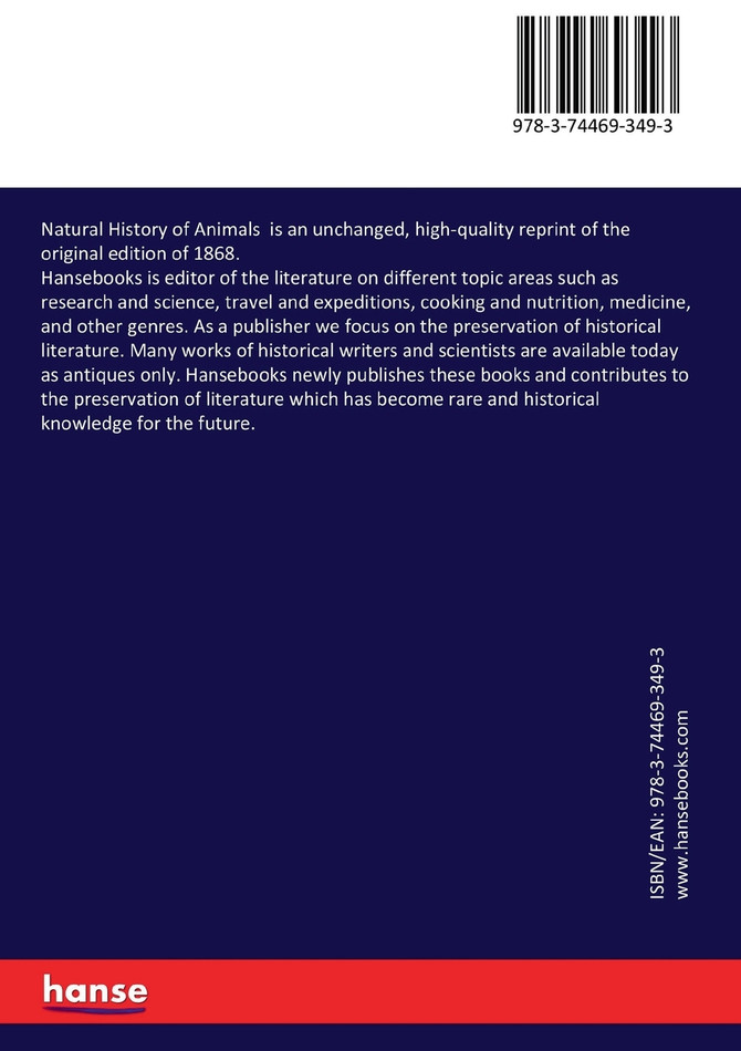 Natural History of Animals
