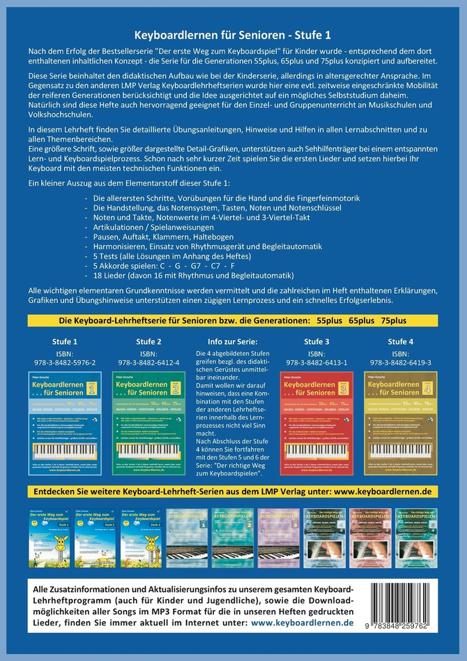 Keyboardlernen für Senioren (Stufe 1)