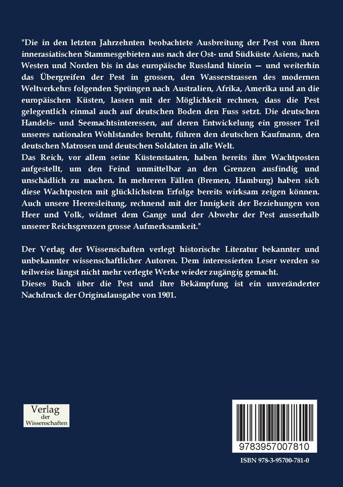 Die Pest und ihre Bekämpfung