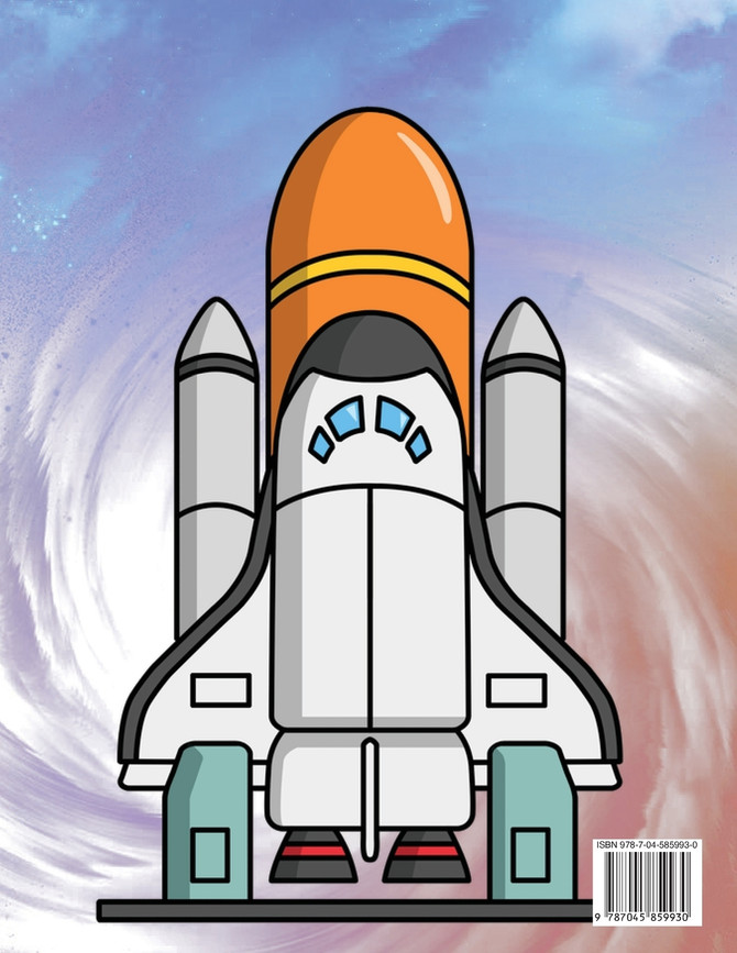 Space Coloring Book For Kids ages 3+