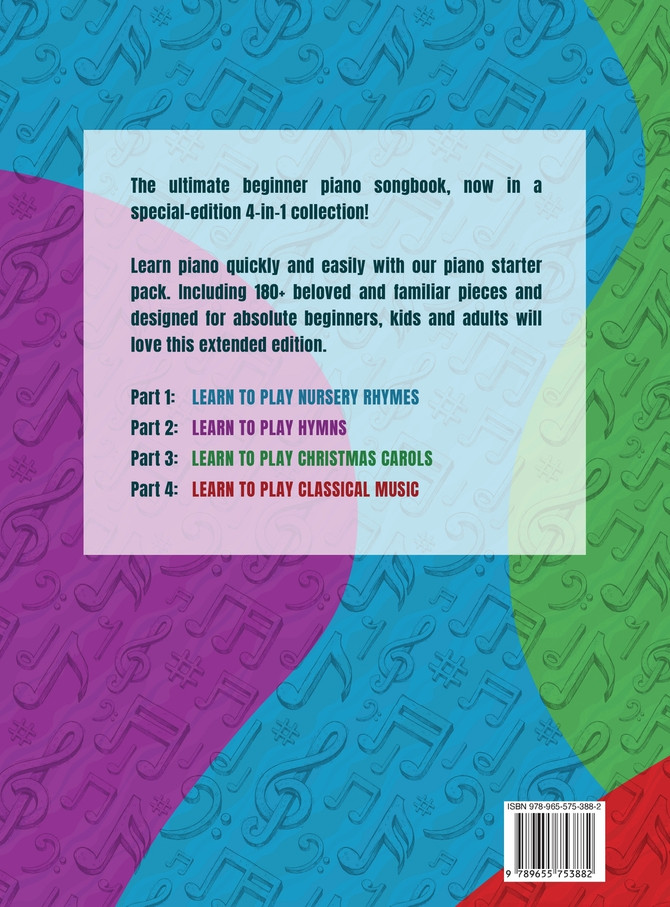 Piano for Beginners Starter Pack Sheet Music Collection
