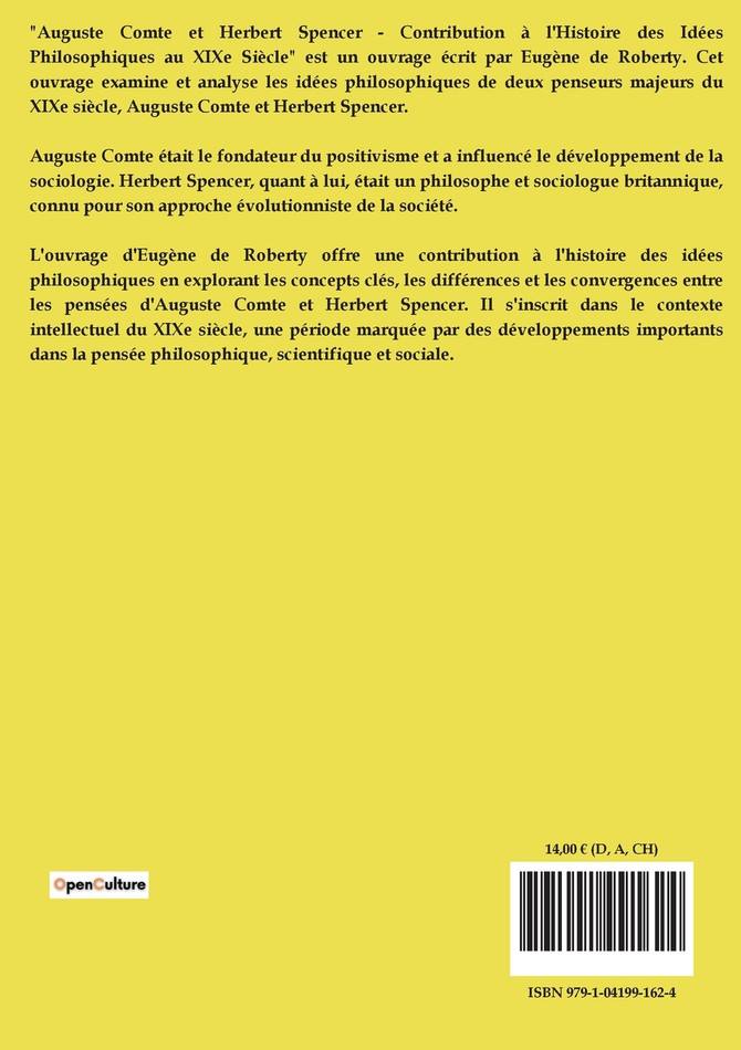 Auguste Comte et Herbert Spencer