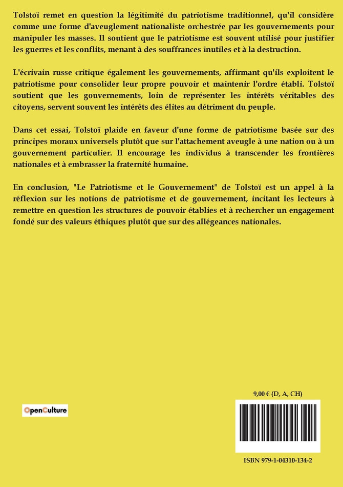 Le Patriotisme et le gouvernement