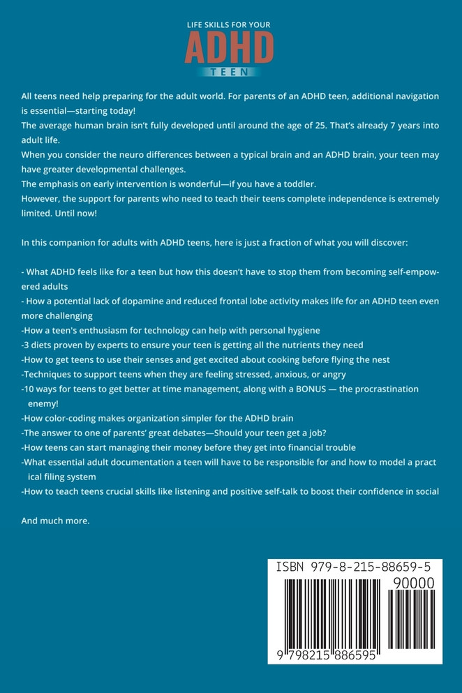 Life Skills For Your ADHD Teen