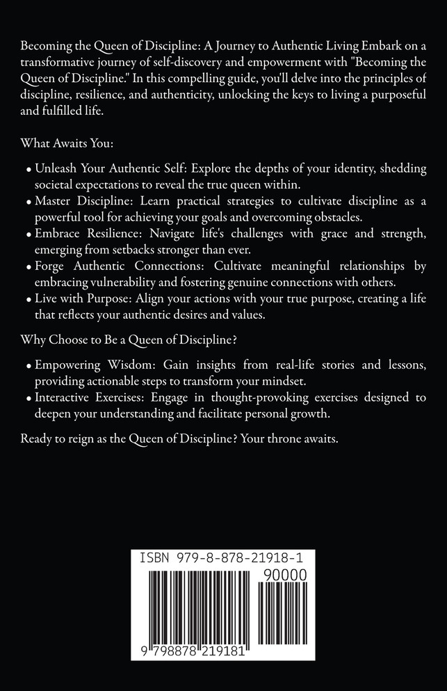 Becoming The Queen of Discipline