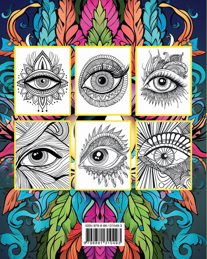 Yeux artistiques - Livre de coloriage