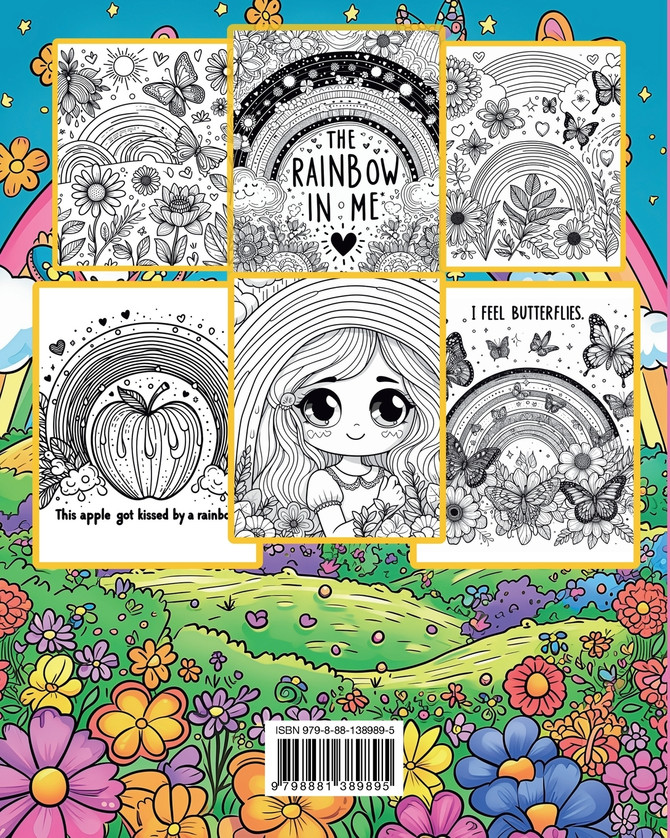 Arcs-en-ciel, Papillons. Fleurs - Ce sont mes couleurs!