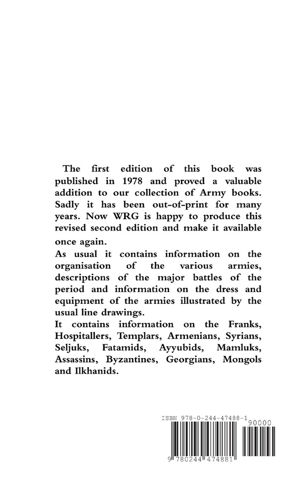 Armies and Enemies of the Crusades Second Edition