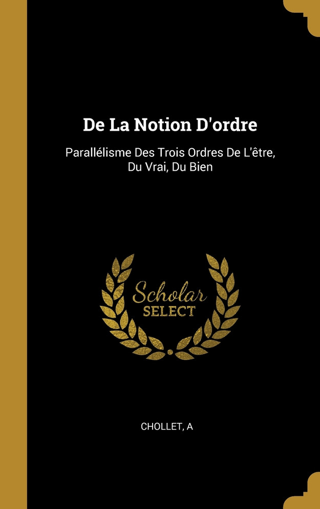 De La Notion D'ordre