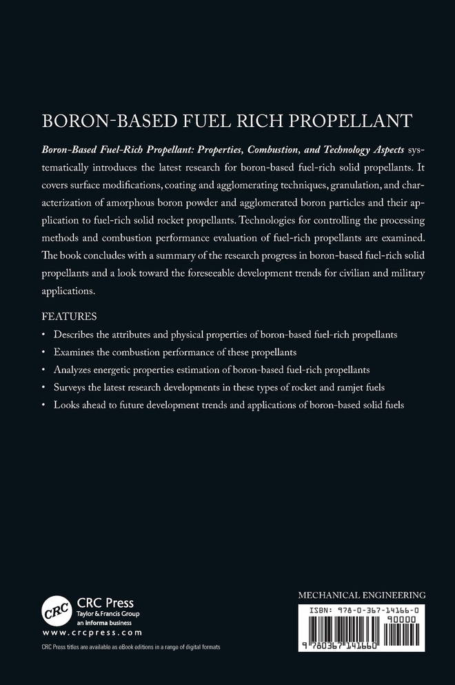 Boron-Based Fuel-Rich Propellant