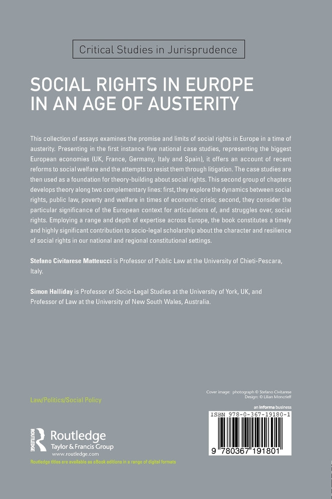SOCIAL RIGHTS IN EUROPE IN AN AGE OF AUSTERITY