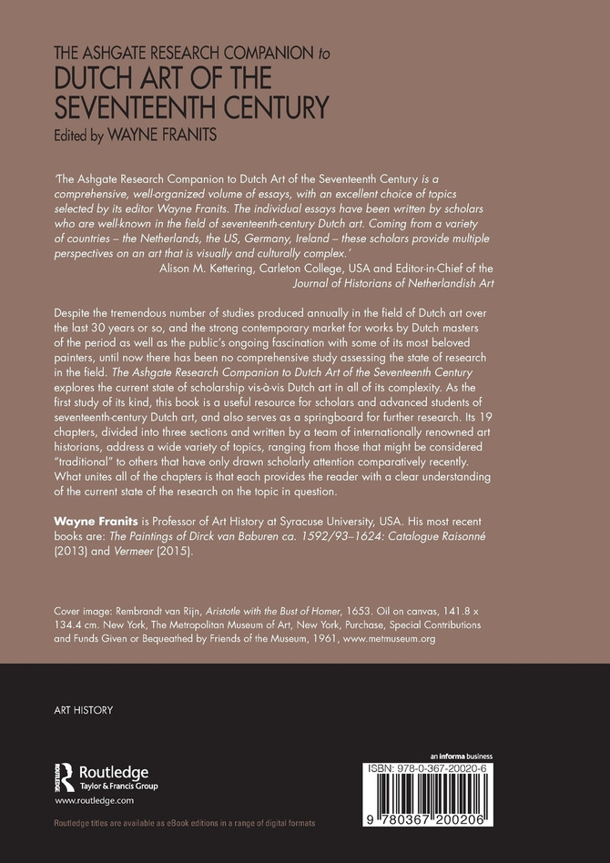 The Ashgate Research Companion to Dutch Art of the Seventeenth Century