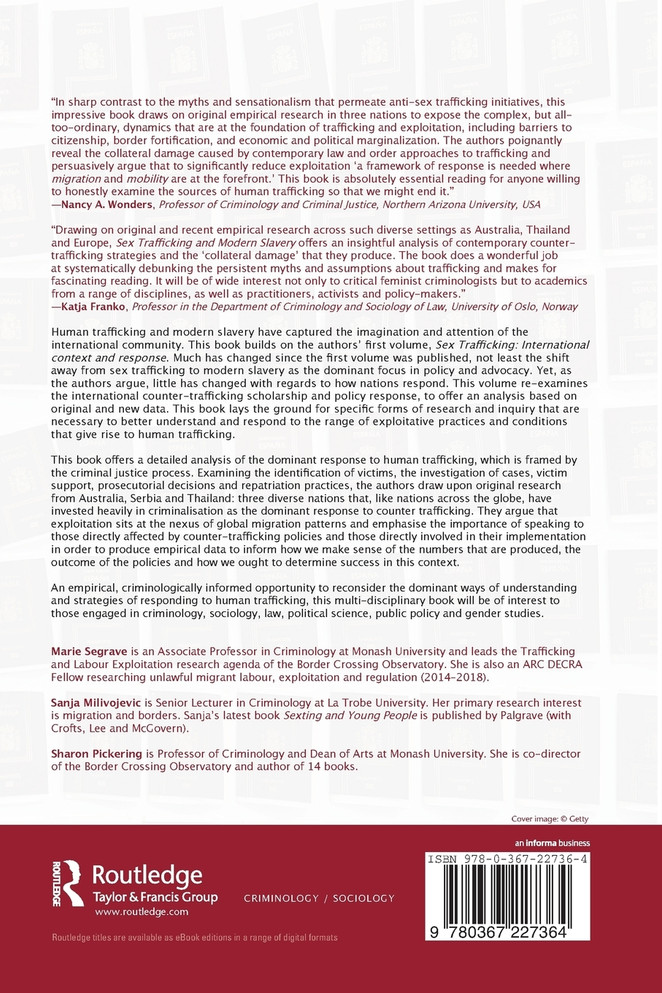 Sex Trafficking and Modern Slavery Sex Trafficking and Modern Slavery