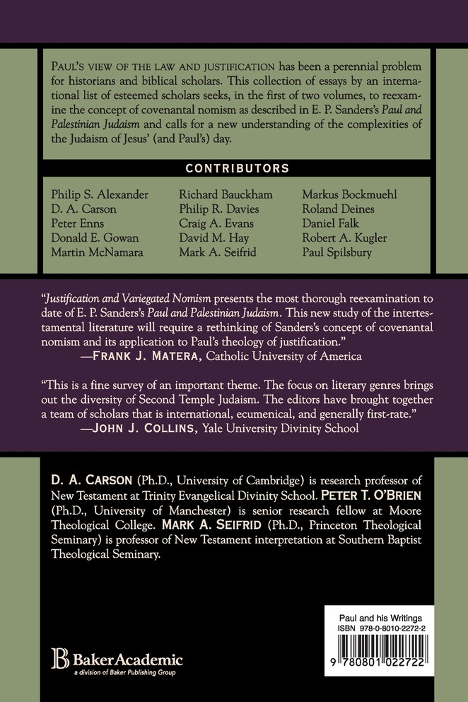 Justification and Variegated Nomism