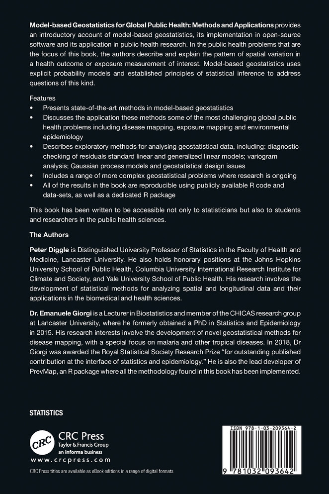 Model-based Geostatistics for Global Public Health