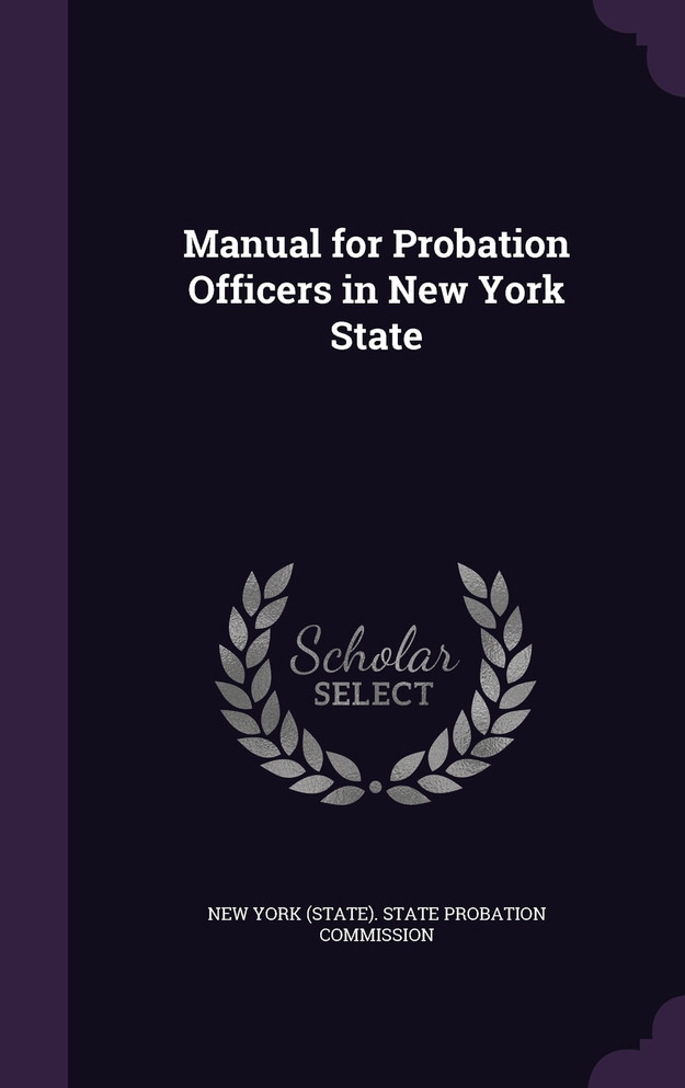Manual for Probation Officers in New York State