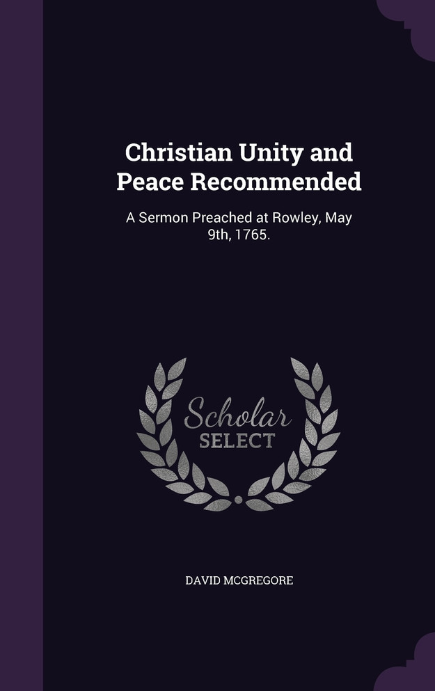 Christian Unity and Peace Recommended