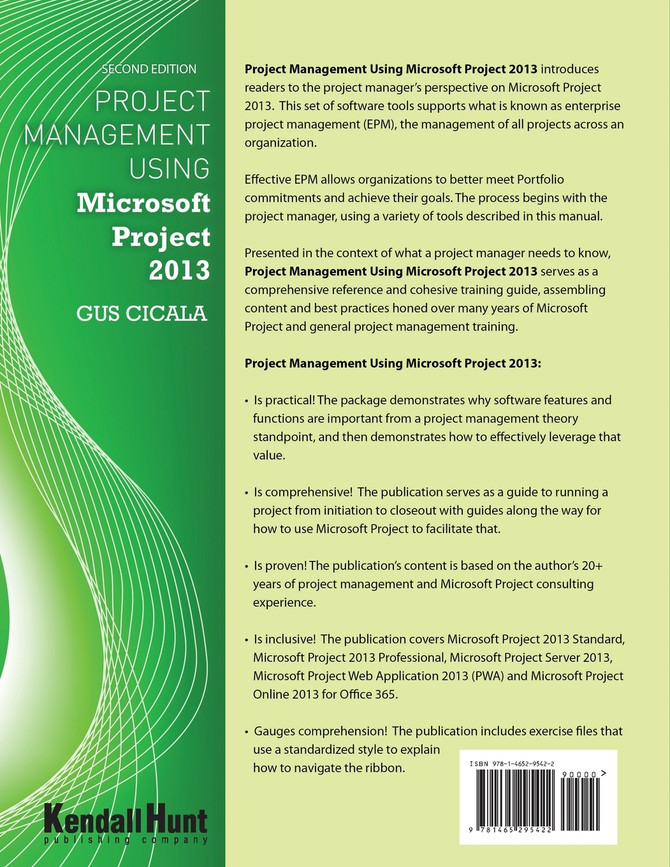 Project Management Using Microsoft Project 2013-Academic Version