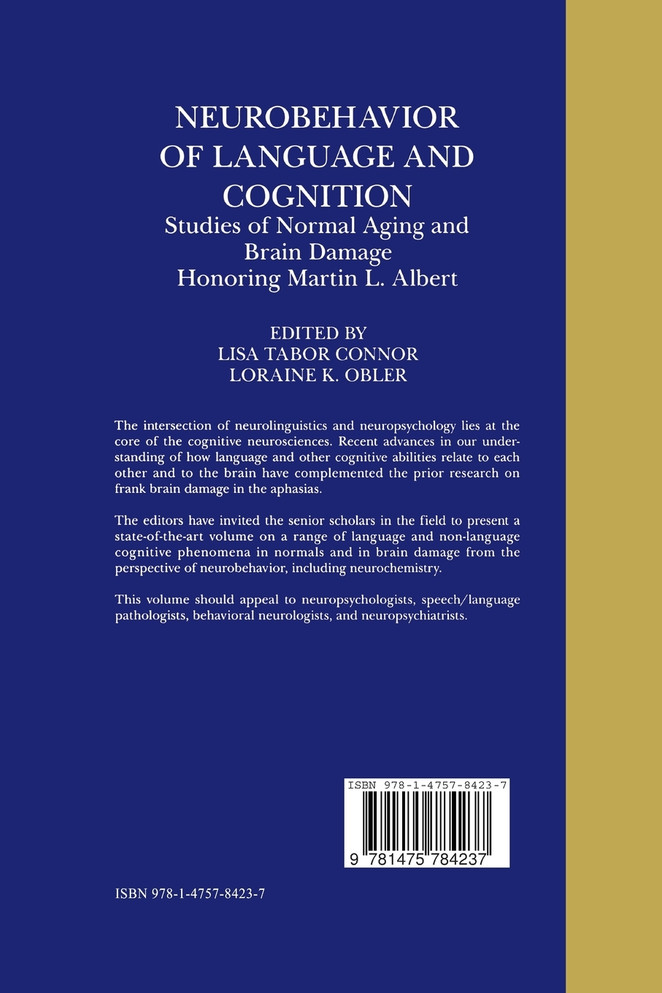 Neurobehavior of Language and Cognition