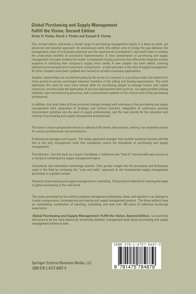 Global Purchasing and Supply Management