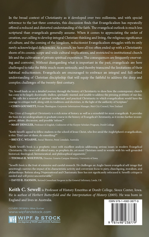 The Crisis of Evangelical Christianity