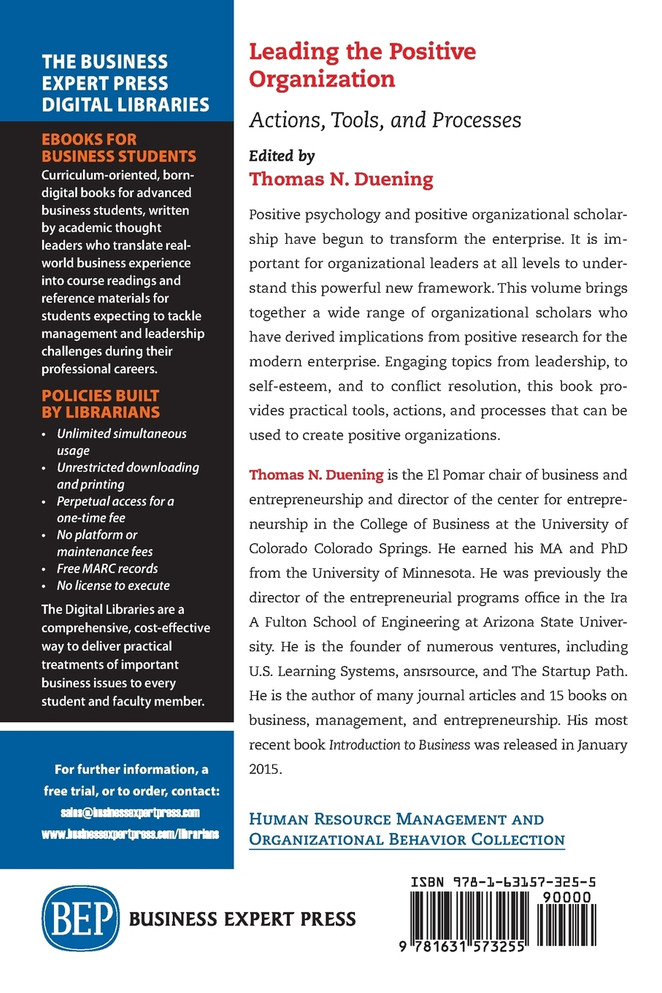 Leading The Positive Organization