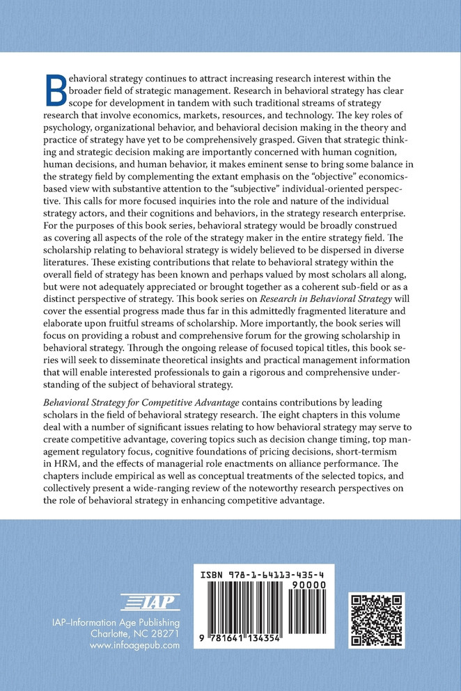 Behavioral Strategy for Competitive Advantage