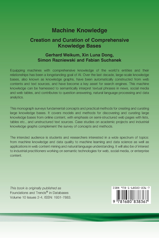 Machine Knowledge