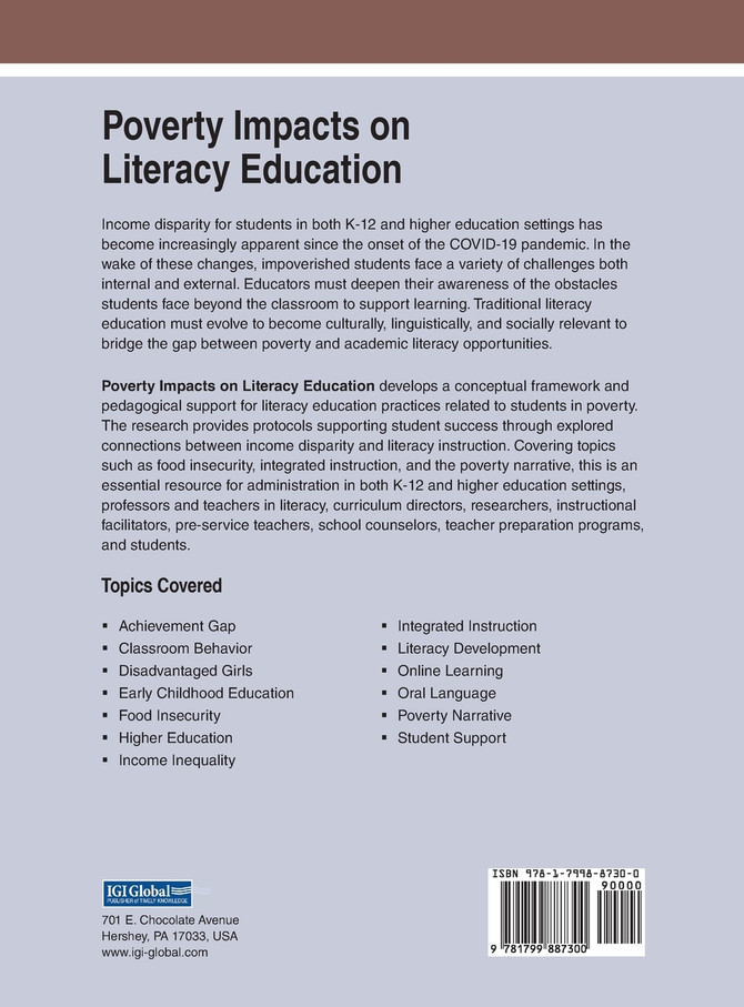 Poverty Impacts on Literacy Education