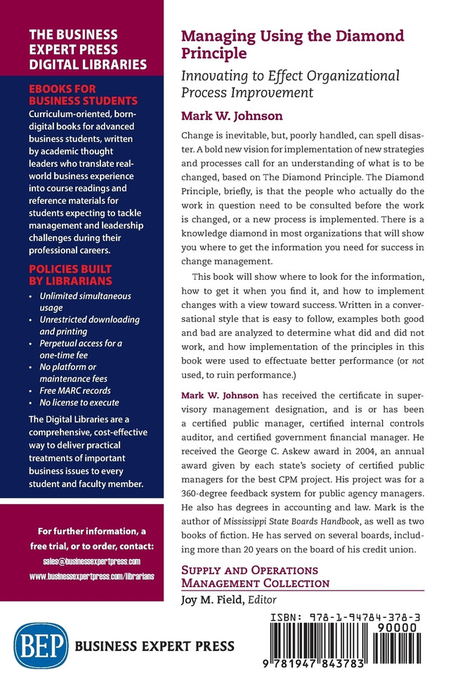 Managing Using the Diamond Principle