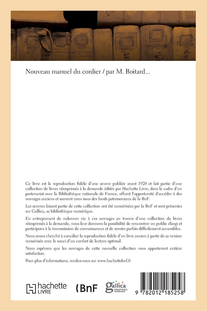 Nouveau manuel du cordier