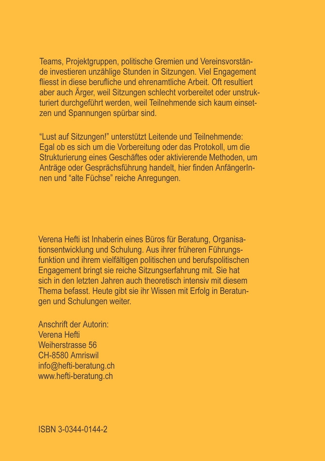 Lust auf Sitzungen
