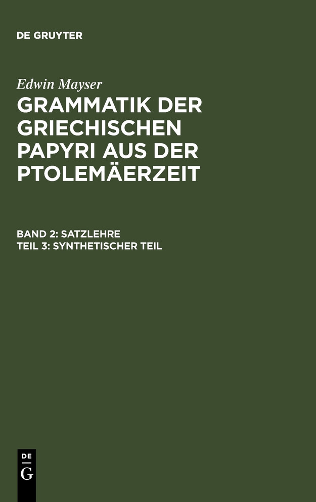 Synthetischer Teil