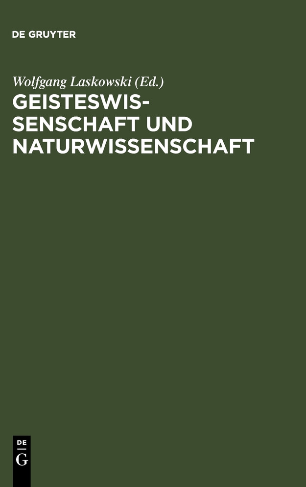 Geisteswissenschaft und Naturwissenschaft