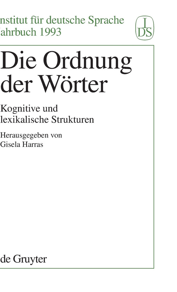 Die Ordnung der Wörter