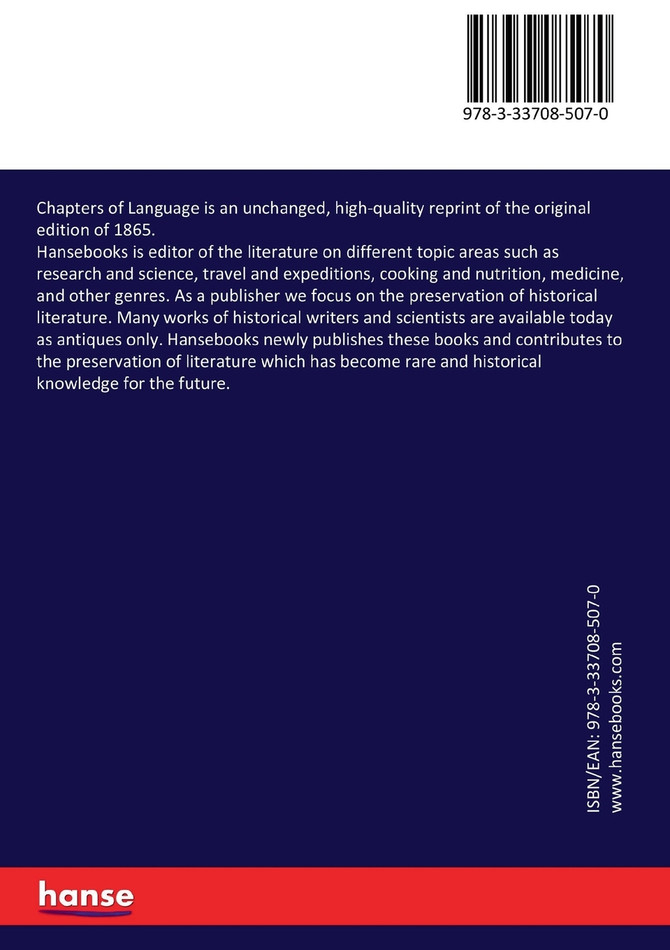 Chapters of Language