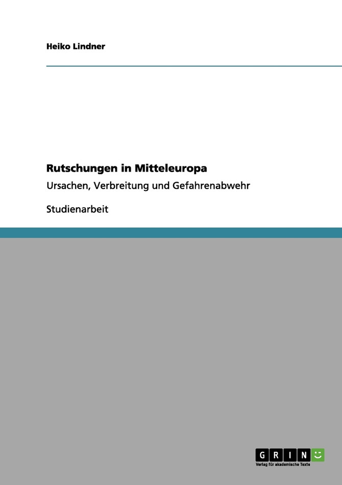 Rutschungen in Mitteleuropa