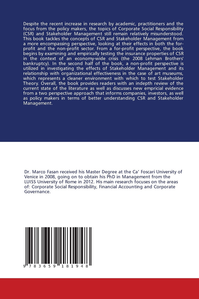 Stakeholder Management and Performance