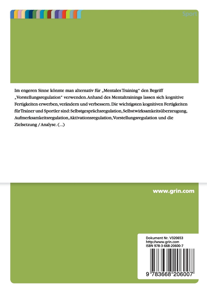 Leistungssteigerung durch Mentaltraining. Das Beispiel Sportklettern im Wettkampf