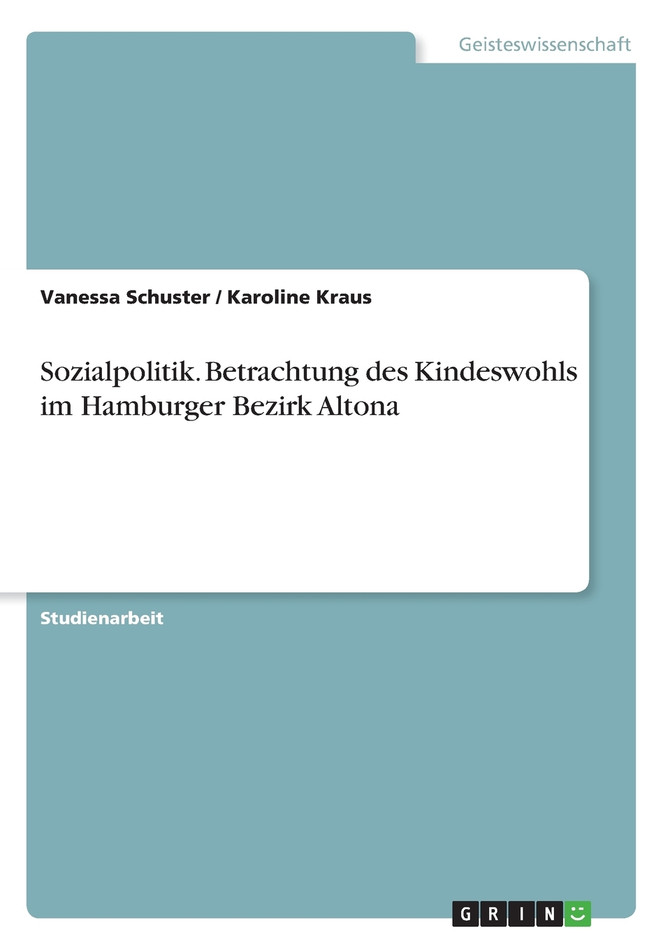 Sozialpolitik. Betrachtung des Kindeswohls im Hamburger Bezirk Altona