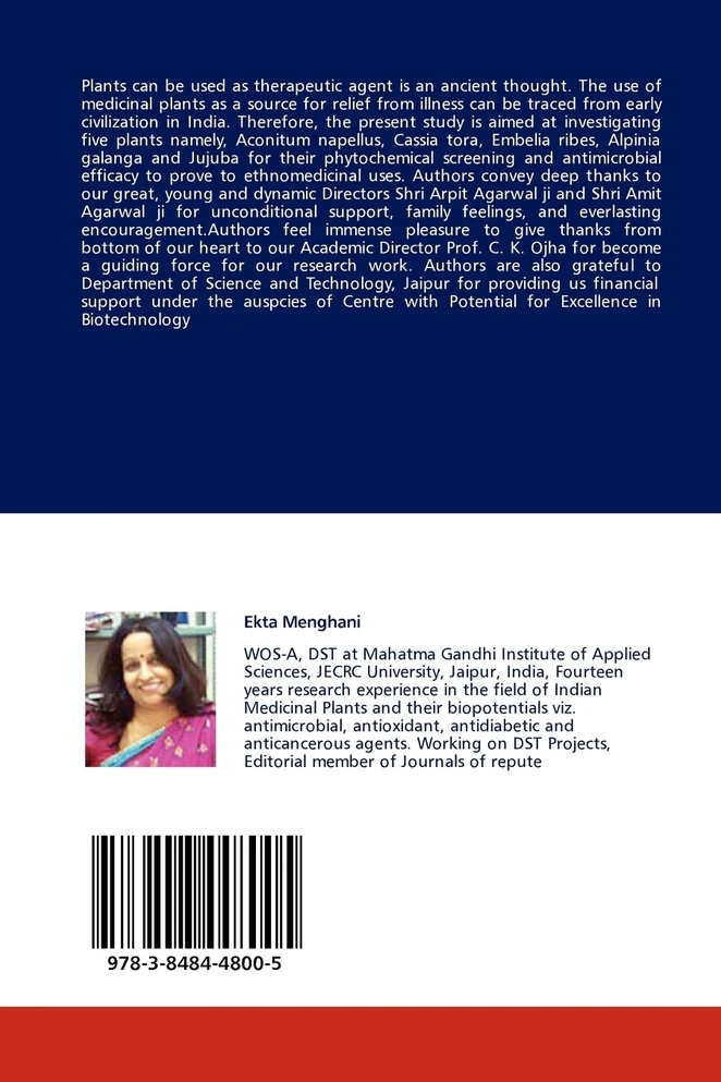 Antimicrobial Efficacy of Indian Medicinal Plants