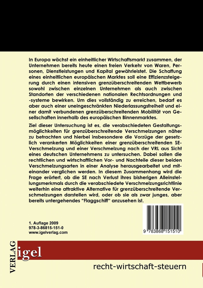 Mobilität von Kapitalgesellschaften in Europa