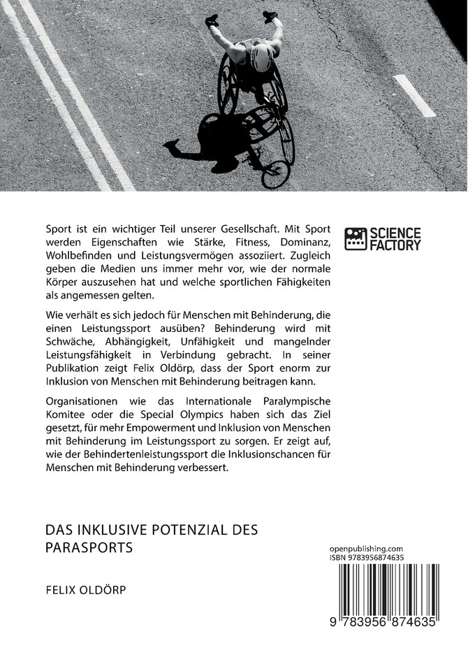 Das inklusive Potenzial des Parasports. Empowerment von Menschen mit Behinderung im Leistungssport