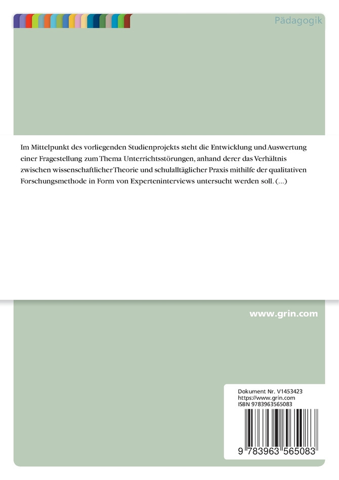 Interventionsmaßnahmen bei Unterrichtsstörungen und ihre Anwendung in der Praxis