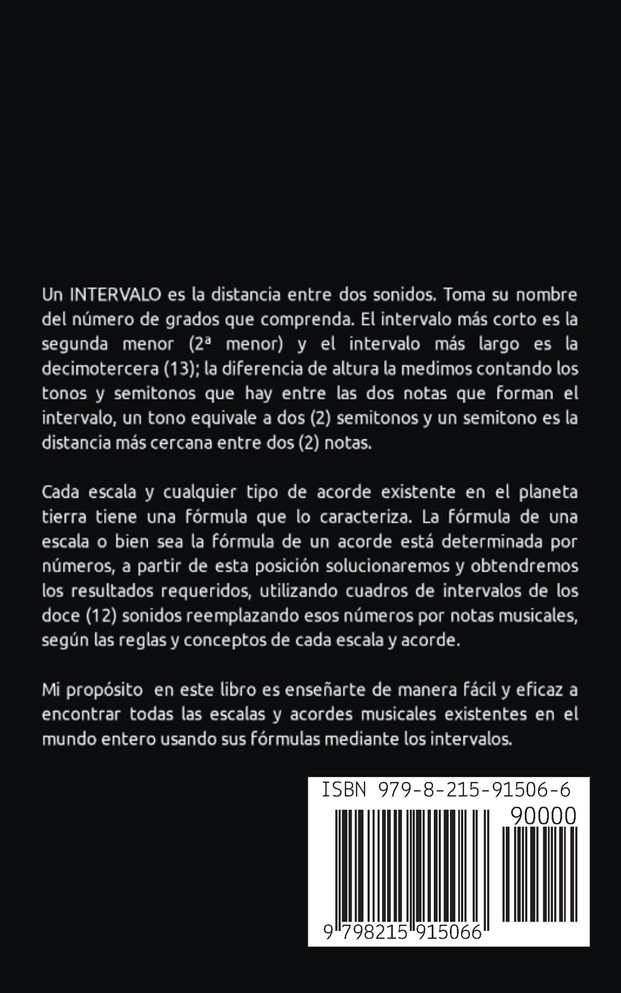 Fórmulas e Intervalos musicales