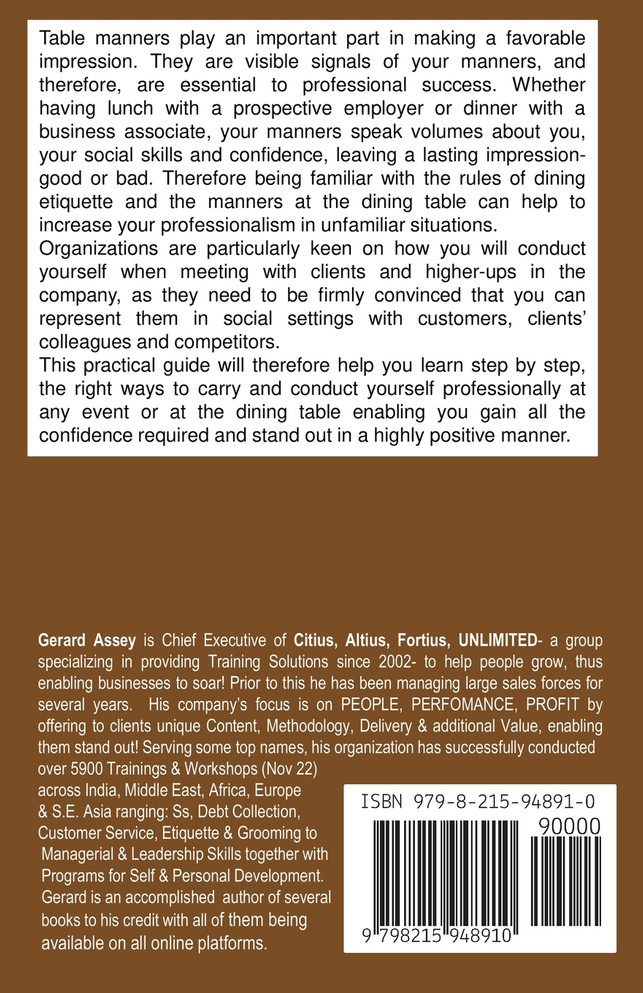 Dining Etiquette & Table Manners