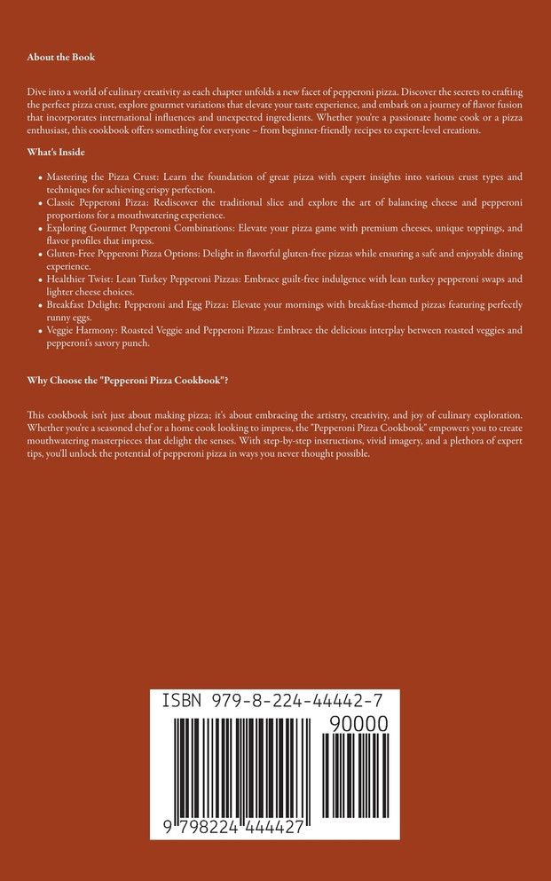 Pepperoni Pizza Cookbook