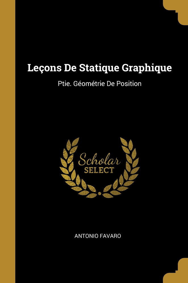 Leçons De Statique Graphique